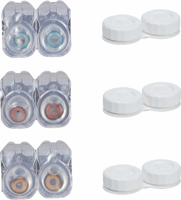 Vision-Plus 3 Pair Blue, Brown & Hazel Color Zero Power Monthly Contact Lens With 3 Case Monthly Contact Lens(0, Blue, Brown, Hazel, Pack of 3)
Vision-Plus 3 Pair Blue, Brown & Hazel Color Zero Power Monthly Contact Lens With 3 Case Monthly Contact Lens(0, Blue, Brown, Hazel, Pack of 3)