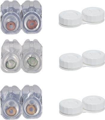 Vision-Plus 3 Pair Brown, Green & Hazel Color Zero Power Monthly Contact Lens With 3 Case Monthly Contact Lens(0, Brown, Green, Hazel, Pack of 3)
Vision-Plus 3 Pair Brown, Green & Hazel Color Zero Power Monthly Contact Lens With 3 Case Monthly Contact Lens(0, Brown, Green, Hazel, Pack of 3)