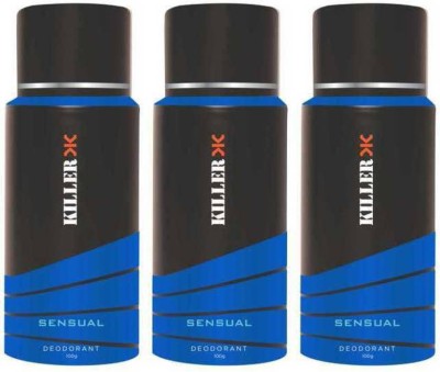 

Killer Sensual Deo Deodorant 03 Deodorant Spray - For Men(300 ml, Pack of 3)