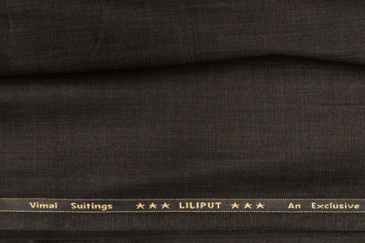 Vimal Viscose Solid Trouser Fabric(Un-stitched), Blackgrey