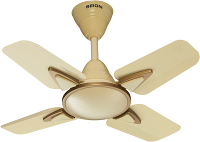 SEION Amaze Deco 600 MM 4 Blade Ceiling Fan(Ivory, Pack of 5)