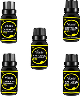 VIHADO Cold Pressed Castor Oil For Hair and Skin Hair Oil 7x Pro (30 ml) (Pack of 5) Hair Oil(30 ml)
VIHADO Cold Pressed Castor Oil For Hair and Skin Hair Oil 7x Pro (30 ml) (Pack of 5) Hair Oil(30 ml)