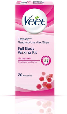 Veet .Veet Full Body Waxing Kit for Normal Skin, 20 strips Strips(20 Strips)