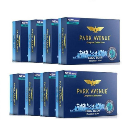 Park Avenue coolblue bathing soap 125g X 8(450 g, Pack of 8)