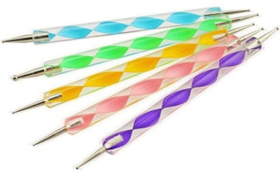 BeautyQua Professional 5 Pcs (2 Way) Art Dotting Marbleizing Tool Pen for Nail Decoration Stamping Styling (Multi)(Multi)
BeautyQua Professional 5 Pcs (2 Way) Art Dotting Marbleizing Tool Pen for Nail Decoration Stamping Styling (Multi)(Multi)