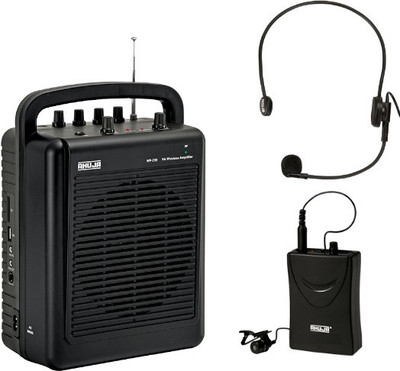 Ahuja WP-220L portable PA system WP-220L with collar/head band microphone Indoor, Outdoor PA System(20 W)
Ahuja WP-220L portable PA system WP-220L with collar/head band microphone Indoor, Outdoor PA System(20 W)