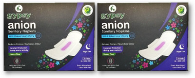 Gypsy Anion Biodegradable Anti Bacterial Sanitary Napkins XL Size-280mm / Set of 2 Packs Sanitary Pad(Pack of 2)
Gypsy Anion Biodegradable Anti Bacterial Sanitary Napkins XL Size-280mm / Set of 2 Packs Sanitary Pad(Pack of 2)