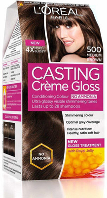 L'Oreal Paris Casting Creme Gloss, Medium Brown 500, 87.5g+72ml Hair Color(Medium Brown)
L'Oreal Paris Casting Creme Gloss, Medium Brown 500, 87.5g+72ml Hair Color(Medium Brown)