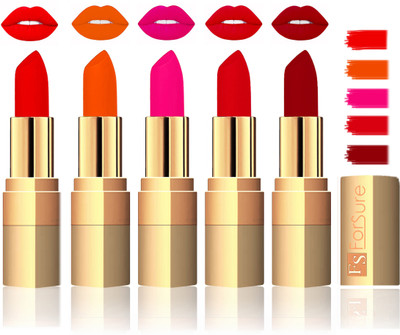 Forsure Extra Soft & Smooth Velvet Matte Lip Color Combo(Sweet Red, Pink, Soft Red, Maroon, Plum)
Forsure Extra Soft & Smooth Velvet Matte Lip Color Combo(Sweet Red, Pink, Soft Red, Maroon, Plum)