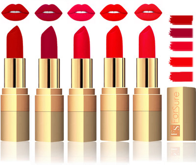 Forsure Extra Soft & Smooth Velvet Matte Lip Color Combo(Coffee,Plum,Sweet Red,Romantic Red,Red)
Forsure Extra Soft & Smooth Velvet Matte Lip Color Combo(Coffee,Plum,Sweet Red,Romantic Red,Red)