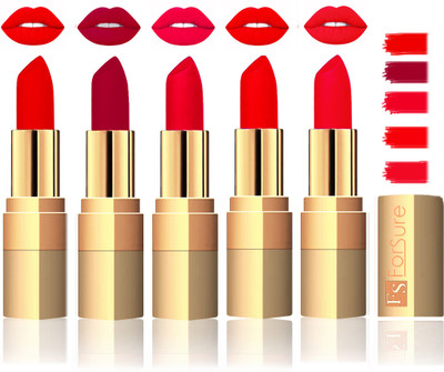 Forsure Extra Soft & Smooth Velvet Matte Lip Color Combo(Sweet Red, Sweet Red, Romantic Red, Red, Peach)
Forsure Extra Soft & Smooth Velvet Matte Lip Color Combo(Sweet Red, Sweet Red, Romantic Red, Red, Peach)
