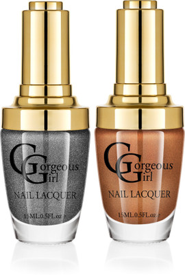 Gorgeous Girl Glossy Nail Lacquer Copper Glitter-37 & Rifle Green Glitter-39(Pack of 2)
Gorgeous Girl Glossy Nail Lacquer Copper Glitter-37 & Rifle Green Glitter-39(Pack of 2)