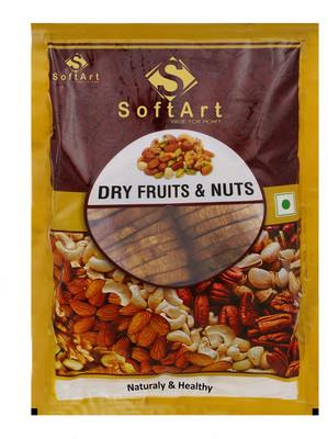 Soft Art 100% Natural and Fresh Dry anjeer (200 Gram) Figs(200 g, Vacuum Pack)
