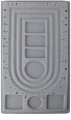 Futurekart Bead Board String Beading Jewelry Design Display Organiser Tray Craft Tool Jewelry display Vanity Box(Grey)