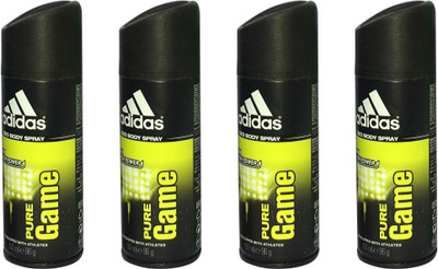 ADIDAS PURE GAME (PACK OF 4) Body Spray - For Men(150 ml, Pack of 4)