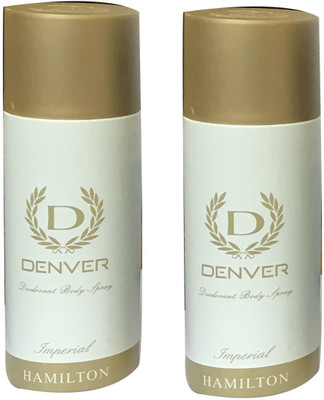 Denver IMPERIAL HAMILTON (PACK OF 2) Deodorant Spray - For Men & Women(165 ml, Pack of 2)
Denver IMPERIAL HAMILTON (PACK OF 2) Deodorant Spray - For Men & Women(165 ml, Pack of 2)