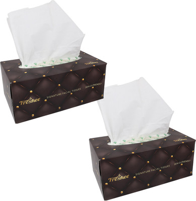 Freshee 100 pulls 2 ply Virgin Fibre Tissue that offer fresh soft and hygienic experience(Pack of 100)
Freshee 100 pulls 2 ply Virgin Fibre Tissue that offer fresh soft and hygienic experience(Pack of 100)