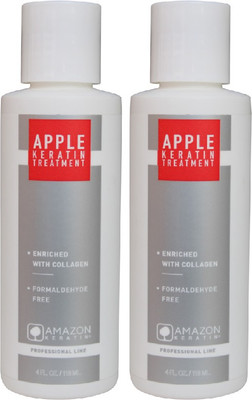 AMAZON KERATIN APPLE KERATIN TREATMENT- 118 ML PACK OF TWO(236 ml)