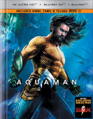 Aquaman (Digibook with Lenticular) (4K UHD + Blu-ray 3D + Blu-ray) (3-Disc)(4K(UHD) Blu-ray English)
