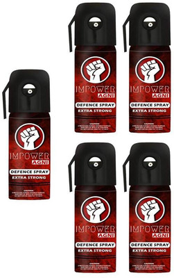 IMPOWER Self Defence Pepper Stream Spray Pack Of 5 Pepper Fogger Spray