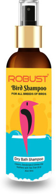 ROBUST Bird Shampoo(Waterless) Conditioning, Allergy Relief (Tea Tree Oil & Aloe Vera) Bird Shampoo(200 ml)
ROBUST Bird Shampoo(Waterless) Conditioning, Allergy Relief (Tea Tree Oil & Aloe Vera) Bird Shampoo(200 ml)
