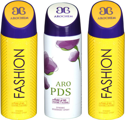 AROCHEM fashion,aro pds and fashion combo Body Spray - For Men & Women(300 ml, Pack of 3)
AROCHEM fashion,aro pds and fashion combo Body Spray - For Men & Women(300 ml, Pack of 3)