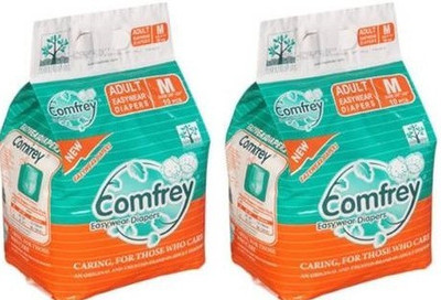 Comfrey Pant Style Easywear Diaper Pants for Unisex (Medium) 10 Pcs/Pack, Size - 30 inches - 45 inches (Pack of 2) Adult Diapers - M(20 Pieces)
Comfrey Pant Style Easywear Diaper Pants for Unisex (Medium) 10 Pcs/Pack, Size - 30 inches - 45 inches (Pack of 2) Adult Diapers - M(20 Pieces)