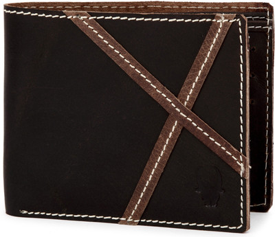 WildHorn Men Casual Brown Genuine Leather Wallet(6 Card Slots)