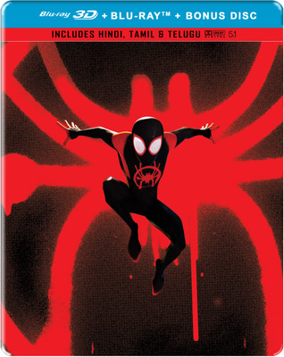 Spider-Man: Into the Spider-Verse (Steelbook) (Blu-ray 3D + Blu-ray + Bonus Disc) (3-Disc)(3D Blu-ray English)
Spider-Man: Into the Spider-Verse (Steelbook) (Blu-ray 3D + Blu-ray + Bonus Disc) (3-Disc)(3D Blu-ray English)