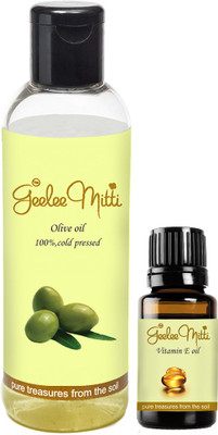 Geeleemitti Olive Carrier Oil + Pure Vitamin E Oil to be diluted for Hair, Skin and Face(110 ml)
Geeleemitti Olive Carrier Oil + Pure Vitamin E Oil to be diluted for Hair, Skin and Face(110 ml)