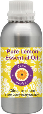 Deve Herbes Pure Lemon Essential Oil 630ml (Citrus limonum) 100% Natural Therapeutic Grade Steam Distilled(630 ml)
Deve Herbes Pure Lemon Essential Oil 630ml (Citrus limonum) 100% Natural Therapeutic Grade Steam Distilled(630 ml)