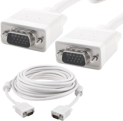 MME High Resolution High Quality 15 PIN MALE TO MALE 15 METER VGA CABLE Compatible VGA Cable (COMPUTER, Laptop, Gaming Device) VGA Cable(Compatible with COMPUTERS, PC, TV, LED, LCD, PROJECTORS, White)
MME High Resolution High Quality 15 PIN MALE TO MALE 15 METER VGA CABLE Compatible VGA Cable (COMPUTER, Laptop, Gaming Device) VGA Cable(Compatible with COMPUTERS, PC, TV, LED, LCD, PROJECTORS, White)