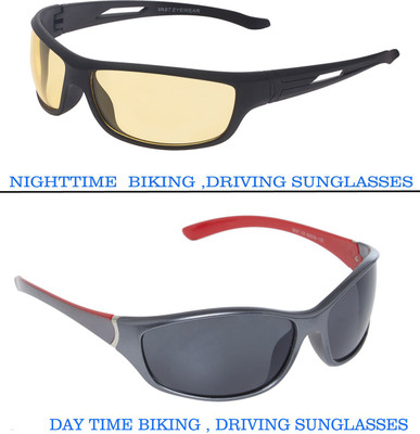 Vast Combo Of 2 Day Plus Night Wear Wrap Around Dust Protection Cycling Goggles(Silver, Black), Black;matt silver;yellow
Vast Combo Of 2 Day Plus Night Wear Wrap Around Dust Protection Cycling Goggles(Silver, Black), Black;matt silver;yellow