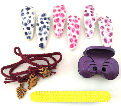 FASHIONABLE MULTI COLOR TIC TAC CLIP, HAIR CLUTCHER, NEW DESIGN RUBBER BAND AND BEAUTIFUL HAIR CLIP Hair Accessory Set(Multicolor)
FASHIONABLE MULTI COLOR TIC TAC CLIP, HAIR CLUTCHER, NEW DESIGN RUBBER BAND AND BEAUTIFUL HAIR CLIP Hair Accessory Set(Multicolor)