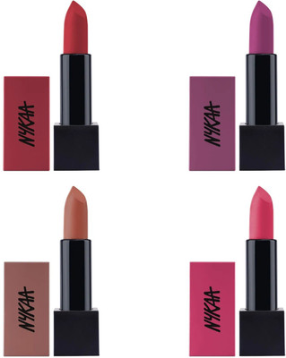 Nykaa Ultra Matte Lipstick - Frida, Jane, Razia, Cher(Frida(15), Jane(11), Razia(18), Cher(14))
Nykaa Ultra Matte Lipstick - Frida, Jane, Razia, Cher(Frida(15), Jane(11), Razia(18), Cher(14))