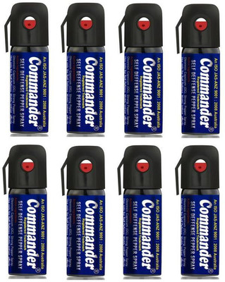 Commander Self Defense Pepper Spray for Women Safety/Protection, Pack of 8 Pepper Stream Spray
Commander Self Defense Pepper Spray for Women Safety/Protection, Pack of 8 Pepper Stream Spray