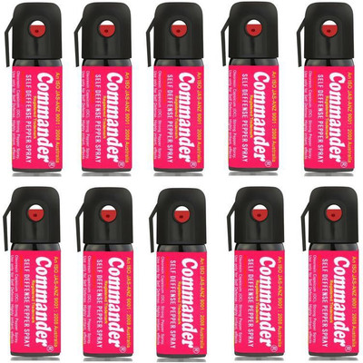 Commander Self Defense Pepper Spray for Women Safety/Protection, Pack of 10 Pepper Stream Spray
Commander Self Defense Pepper Spray for Women Safety/Protection, Pack of 10 Pepper Stream Spray