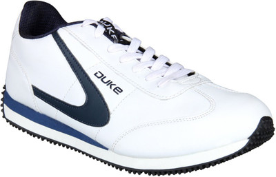 Duke Running Shoes For Men(White, Navy, White and navy