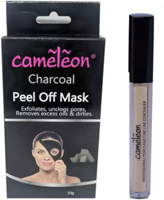 Cameleon combo pack of Charcoal Peel Off Mask and Pores and Fine Line Concealer(Set of 2)
Cameleon combo pack of Charcoal Peel Off Mask and Pores and Fine Line Concealer(Set of 2)