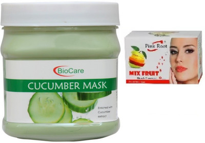Pink Root MIX FRUIT BLEACH 43G WITH BIOCARE CUCUMBER MASK 500G(Set of 2)
Pink Root MIX FRUIT BLEACH 43G WITH BIOCARE CUCUMBER MASK 500G(Set of 2)