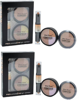 Miss Boss kb Face 3in1 Contour Kit 23001B Concealer pack of 2 Concealer(multi color)
Miss Boss kb Face 3in1 Contour Kit 23001B Concealer pack of 2 Concealer(multi color)