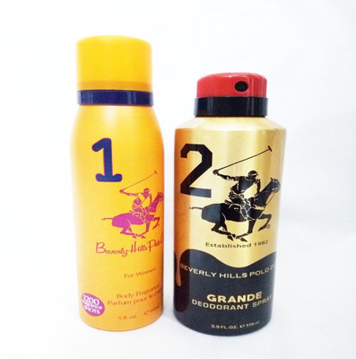 Beverly Hills Polo Club 1 AND GRANDE Deodorant Spray - For Men & Women(325 ml, Pack of 2)
Beverly Hills Polo Club 1 AND GRANDE Deodorant Spray - For Men & Women(325 ml, Pack of 2)