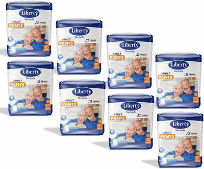 Liberty PANT STYLE ADULT DIAPER M SIZE - M(80 Pieces)