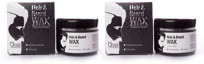 Qraa Styling Hair & Beard Gel Wax Combo 0f 2 Wax(200 g)