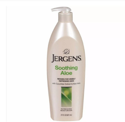 Jergens Soothing Moisturizer with Cucumber Extract and Aloe Vera, 21OZ (621ML)(621 ml)
Jergens Soothing Moisturizer with Cucumber Extract and Aloe Vera, 21OZ (621ML)(621 ml)
