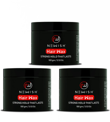 Newish : Natural and Parabens Free Hair Stylish | Restyling Strong Hold Wax For Men Each 100 gm ( Pack of 3) Hair Gel(300 g)
Newish : Natural and Parabens Free Hair Stylish | Restyling Strong Hold Wax For Men Each 100 gm ( Pack of 3) Hair Gel(300 g)