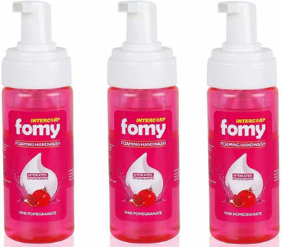 Intercorp Fomy Antibacterial Soft Refreshing Foam Hand Wash, 160ml Each (Pink Pomegranate) - Pack of 3(480 ml, Pump Dispenser, Pack of 3)
Intercorp Fomy Antibacterial Soft Refreshing Foam Hand Wash, 160ml Each (Pink Pomegranate) - Pack of 3(480 ml, Pump Dispenser, Pack of 3)