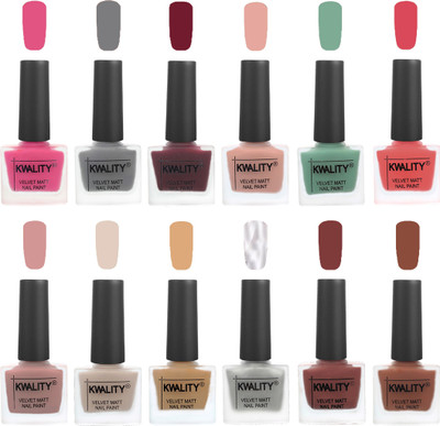Kwality Nail Paints | Nail Polish| Nail Paint Combo Set of 12 Pink -Grey-Maroon-Salmon Pink-Mischievous Mint-Baby Pink-Salmon-Light Beige-Beige-Silver-Dark Tan-Brown(Pack of 12)
Kwality Nail Paints | Nail Polish| Nail Paint Combo Set of 12 Pink -Grey-Maroon-Salmon Pink-Mischievous Mint-Baby Pink-Salmon-Light Beige-Beige-Silver-Dark Tan-Brown(Pack of 12)
