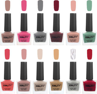 Kwality Nail Paints | Professional Nail Polish| Nail Paint Combo Set of 12 Salmon Run-Pink -Grey-Maroon-Salmon Pink-Mischievous Mint-Baby Pink-Salmon-Light Beige-Beige-Silver-Berry(Pack of 12)
Kwality Nail Paints | Professional Nail Polish| Nail Paint Combo Set of 12 Salmon Run-Pink -Grey-Maroon-Salmon Pink-Mischievous Mint-Baby Pink-Salmon-Light Beige-Beige-Silver-Berry(Pack of 12)