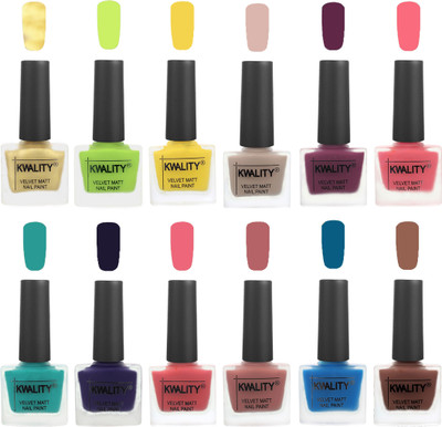 Kwality Nail Paints | Nail Polish| Nail Paint Combo Set of 12 Golden-Light Lemon Green-Yellow-Light Baby Nude-Purple-Frozen Pink-Sea Green-Royal Blue-Nude Pink-Dark Nude-Peacock Blue-Shock Brown(Pack of 12)
Kwality Nail Paints | Nail Polish| Nail Paint Combo Set of 12 Golden-Light Lemon Green-Yellow-Light Baby Nude-Purple-Frozen Pink-Sea Green-Royal Blue-Nude Pink-Dark Nude-Peacock Blue-Shock Brown(Pack of 12)